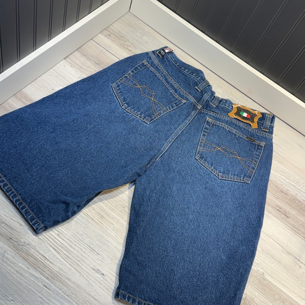 Paco Sport Vintage 90's Denim Jean Shorts‎ Men's Size 34 Baggy Hip Hop Y2K